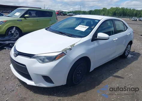 2016 Toyota Corolla Le z USA, uszkodzony, nr VIN 5YFBURHE3GP511655